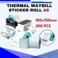 A6 Thermal Waybill Label Sticker Roll 100x150mm 300pcs