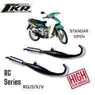 Exhaust Black Standard Open Exhaust RG - RGX - RGS - RGV standard open Exhaust