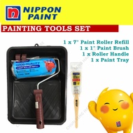 PAINTING TOOLS SET NIPPON PAINT ROLLER NIPPON PAINT BRUSH PAINT TRAY