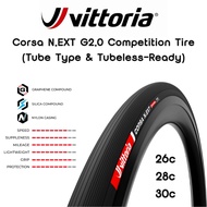 Vittoria Corsa N.EXT G2.0（Tubeless-Read / Tube Type ） 26c/28c/30c Foldable Road Bike Tire