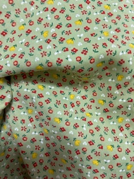 1m5 x 1m5 vải lụa mango hoa nhí xinh mềm mịn co giãn mát may áo bộ váy khổ 1m5(L5)