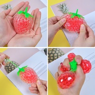 Stress Ball Squeeze Strawberry Ball Release Stress Squishy Mesh Ball Chicken Squeeze Squishy Ball Sensory Squish Toy