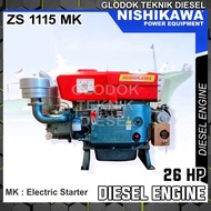 NISHIKAWA Mesin Penggerak Solar Engine Diesel 26 HP ZS 1115 MK STARTER