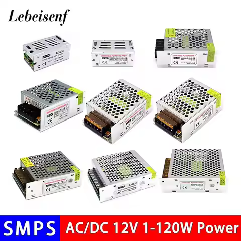 DC 12V 12W 15W 24W 36W 50W 60W 72W 100W 120W AC/DC Converter 1A-10A LED Lighting Driver Switching Po