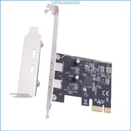 VIVI USB 3 2 Gen1 PCIe Extension Card PCIE X1 to 2 Port USB C Adapter Data Transfer
