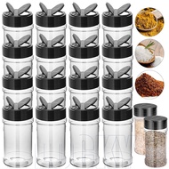 6-2Pcs Butterfly Lid Seasoning Box - Kitchen Condiment Jar - 60-400ml - Barbecue Seasoning Jar - Cle