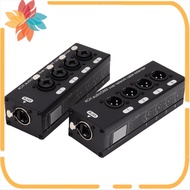 1Pair 4-Channel 3-Pin XLR or 6.3Mm Audio and over Network Cable Extender, Network Extender; XLR Audi