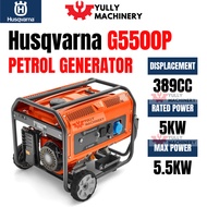 [100% ORIGINAL] HUSQVARNA 5500WATT POWER GENERATOR G5500P MESIN PENJANA KUASA ELEKTRIK (4 STROKE)
