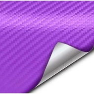VViViD Purple 3D Carbon Fiber Vinyl Wrap Roll with Air Release Technology (1.5ft x 5ft)