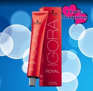 (ไม่แถมไฮ) Schwarzkopf IGORA ROYAL 60 ml ครีมเปลี่ยนสีผม แบบถาวร