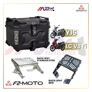F2 Moto Y15/LC V8 RACK LIPAT + F2-Moto TOP BOX SET