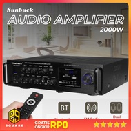 Sunbuck Bluetooth EQ Audio Amplifier Home Theater FM 2000W - TAV-6188BT Original 99 Square