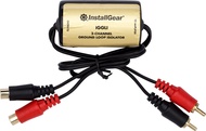 InstallGear Ground Loop Noise Isolator, Amplifier Noise Filter for Car Audio & Home Stereo, Feedback