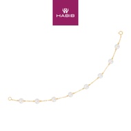 HABIB Fresh Water Pearl Bracelet in 750/18K Yellow Gold SES18451