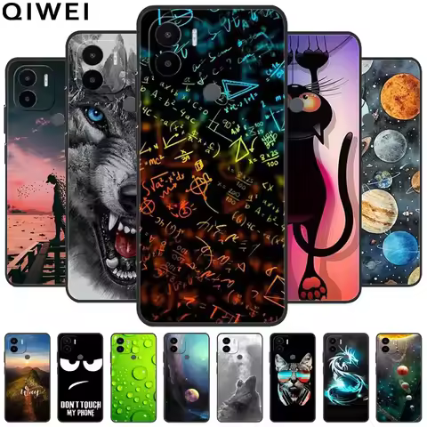 For Xiaomi Redmi A1 A2 Plus Case Animals Painted Cool Wolf Soft Silicone Covers for Redmi A2 Plus A 
