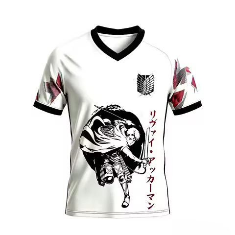 2026 Summer New Arrivals T-shirt Anime Attack on Titan Men Women Summer Sports Top Attack on Titan Q