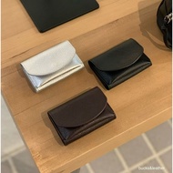 |B75 Bucks & leather Compact Wallet Short Wallet/Compact Korea Dongdaemun Daigou
