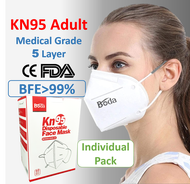 Boda Adult KN95 Individual Packaging Medical Grade Face Mask 5 ply BFE 99% Per Box 50 Pcs, 小孩医用KN95口罩5层, 成人医用KN95口罩5层