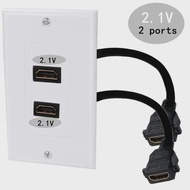 8K 2.1 Version 48Gbps 60Hz HDMI Compatible High-Definition Panel Wall Plug Welding Free Suitable For Engineering Wiring