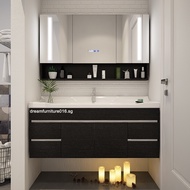 Premium Quality Bathroom Cabinet Basin Cabinet Mirror Box White Black Color