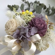 深紫色系索拉花小盆花