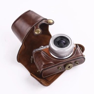 Full Body PU Leather case Bag grip  Cover for Panasonic Lumix GF9 GF8 GF7 GF10 14-42mm Camera cartoo