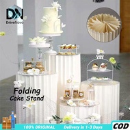 Folding Cake Stand Cylindrical Dessert Table Round Paper Tube Stand Cake Stand Tube Stand Party For 