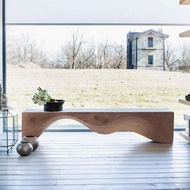 Loft Home Rustic Wood Bench MOUNTAINS