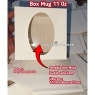 11 oz Mug box | Mica mug Box | Mug box | Mug Box | Mug box material IVORY| Box 11x8x11 | Souvenir bo