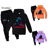 Squid Game Boys Girls Hoodie Pants Suit Print Hooded Sweater + Jogger 2-pcs Set 1363 Autumn Spring Children's Clothes Pullover Set