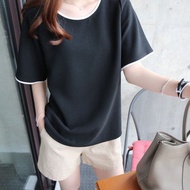 Summer Women Short-sleeved T-shirt round neck Causal Top