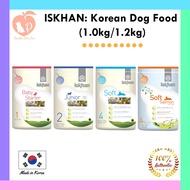 ISKHAN: Korean dog food (1.2kg) Soft, small bites. Organic ingredients - Baby starter/junior/soft sa