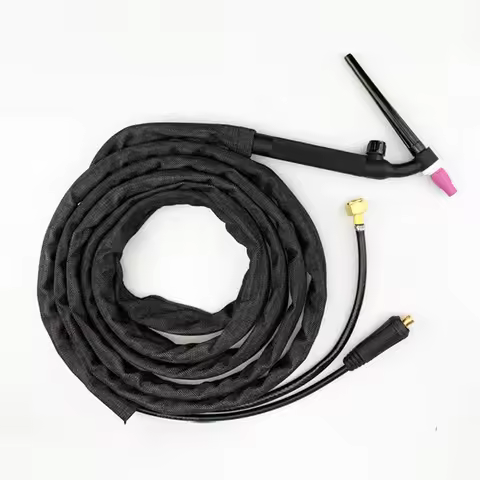 WP9FV TIG Welding Torch 4m 13ft DKJ 10-25 M16x1.5 Gas Tungsten Arc Argon Air Cooled Flexible WP9 WP-