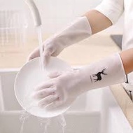 【COMBO 2/5/10 PCS】 HU NAI GLOVES - SUPER DURABLE transparent RUBBER KITCHEN GARDENING gloves 【F3T GT