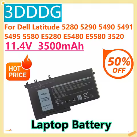 For Dell Latitude 5280 5290 5490 5491 5495 5580 E5280 E5480 E5580 Precision 3520 3530 45N3J 11.4V 35