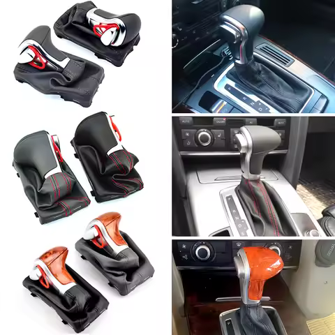 Auto Automatic Gear Shift Knob For Audi A6 C6 A3 8P A4 B8 A5 Q5 2009 2010 2011 2012 2013 2014 4G1 71
