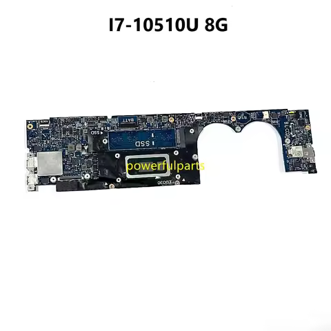 For Dell XPS 13 7390 Laptop Motherboard 072VG6 EDP35 LA-H931P I7-10510U Cpu 8G Ram On-Board Working 