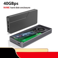 Kebidumei 40Gbps M.2 NVMe Enclosure USB4 SSD Externa Case PCIe4.0 Type C M2 Aluminium Hard Disk Hous