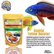 YELLOW BOOSTER FEED | pelet ikan cichlid | pakan ikan siklid | makanan ikan cichlid yellow akari
