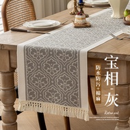 4/6/8/10 seaters New Thickened And Waterproof Table Runner Nordic Jacquard Geometric Table Cover Tea