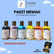 [EXTRA EMAS] KIHIKO parfum spray premium isi 6botol