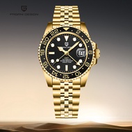 PAGANI DESIGN New PD-1662 Men GMT Mechanical Watches Luxury Ceramic Bezel Automatic Watch 100M Water