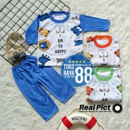 [SPY-RF123] TOKO RAYA 88, Baby Clothes Set 3-18 Months, RED FOREST I Am So Happy, Long Sleeve Boys &