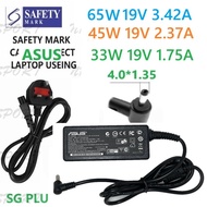 Original ASUS 19V 3.42A 65W 19V 2.37A 45W 19V 1.75A 33W 4.0mm ×1.35mm Laptop Adapter Charger