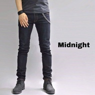 ND Collection กางเกงยีนส์ชาย ขาเดฟ ผ้ายืดเนื้อดี สียีนส์/สีดำ/สีมิดไนด์ เป้ากระดุมSIZE28-38