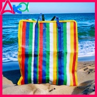 ♞,♘Thick nylon luggage bag,sako bag with zipper,shopping bag,storage bag,rainbow sako bag,makapal,a