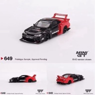Mini GT NISSAN LB-SUPER SILHOUETTE S15 SILVIA ADVAN MODEL - Minigt 649 lbwk liberty walk