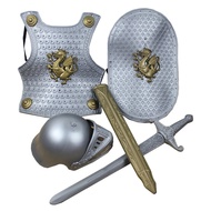 ชุดเกราะนักรบ 4 ชิ้น ชุดเกราะอัศวินมังกร 4 Piece Armor Warrior Costume Set Knight Dragon Armor Set
