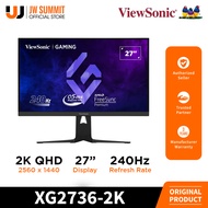 ViewSonic XG2736-2K 27" 2K QHD 2560 x 1440 240Hz IPS Technology 0.5ms Gaming Monitor