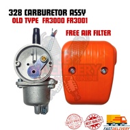328 CARBURETOR ASSY OLD TYPE + AIR FILTER MESIN RUMPUT FR3000 FR3001 BRUSHCUTTER SPAREPART